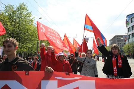 Первомайская демонстрация и митинг в Калининграде