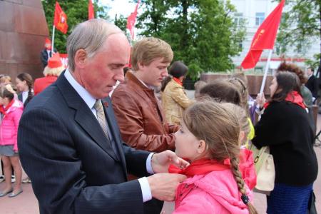 В Рязани прошла ежегодная торжественная церемония приёма в пионеры