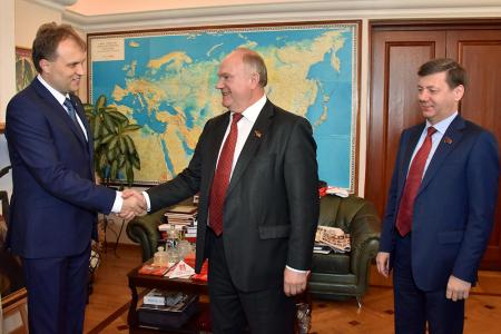Г.А. Зюганов провел встречу с президентом Приднестровья Е.В. Шевчуком