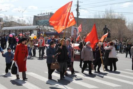 Забайкальский край. Коммунисты приняли участие в праздничных мероприятиях 9 мая