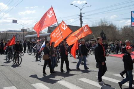 Забайкальский край. Коммунисты приняли участие в праздничных мероприятиях 9 мая