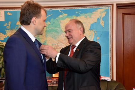 Г.А. Зюганов провел встречу с президентом Приднестровья Е.В. Шевчуком