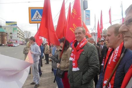 В Иркутской области прошли первомайские митинги и шествия