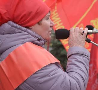 Первомайская демонстрация в Красноярске
