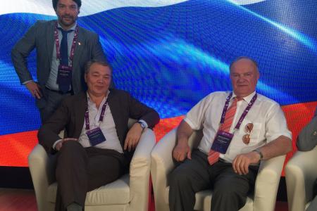 Г.А. Зюганов во главе делегации КПРФ находится на I Европейских играх в Баку