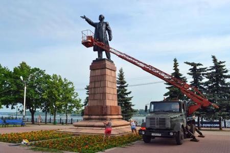 Ивановская область. Памятник В.И. Ленину в Кинешме отреставрирован