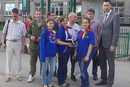 Барнаул. Депутаты-коммунисты приняли участие в чествовании земляков-интернационалистов и организации телемоста «Барнаул-Новороссия»