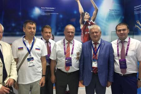 Г.А. Зюганов во главе делегации КПРФ находится на I Европейских играх в Баку