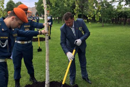 В.И. Кашин принял участие в закладке «Аллеи Героев» в Парке Победы на Поклонной горе в Москве