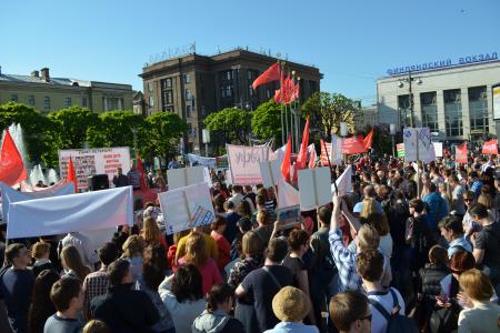 Санкт-Петербург. Коммунисты приняли участие в митинге обманутых дольщиков