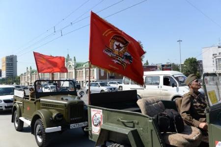 В Новосибирске стартовал автопробег в память погибших в Великой Отечественной войне героев