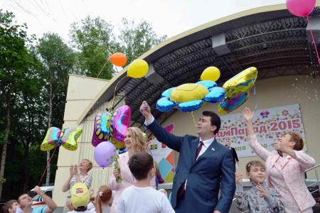 Олег Лебедев в Туле принял участие в массовом мероприятии, посвященном Дню защиты детей