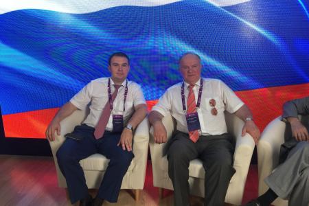 Г.А. Зюганов во главе делегации КПРФ находится на I Европейских играх в Баку