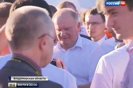 Репортаж на телеканале "Россия" в программе "Вести" о поездке Г.А. Зюганова во Владимирскую область