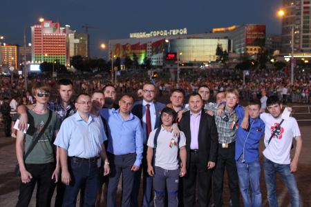 Первый секретарь ЦК ЛКСМ РФ Анатолий Долгачёв принял участие в праздновании дня независимости Республики Беларусь
