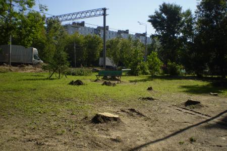 Москвичи требуют остановить вырубку деревьев вдоль Рязанского проспекта