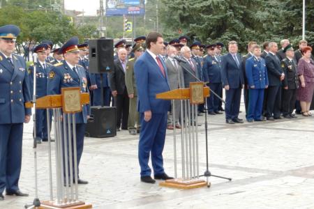 Секретарь Тульского обкома КПРФ Алексей Лебедев принял участие в торжественной церемонии вручения знамени областному управлению Федеральной службы исполнения наказаний 