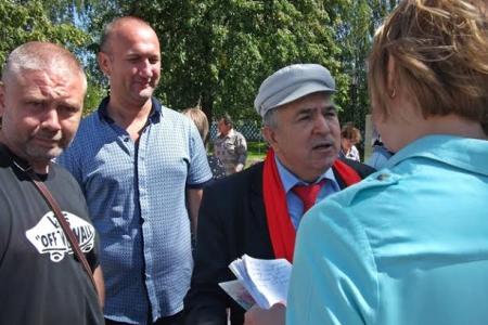 Республика Татарстан. Первый секретарь Рескома Хафиз Миргалимов принял участие в открытии памятника В.И. Ленину в городе Менделеевске