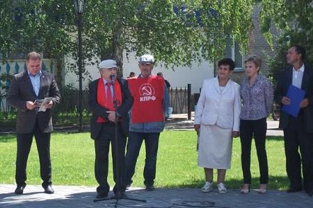 Республика Татарстан. Первый секретарь Рескома Хафиз Миргалимов принял участие в открытии памятника В.И. Ленину в городе Менделеевске