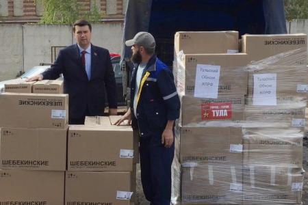 Тульский обком партии отправил очередную гуманитарную помощь в Новороссию