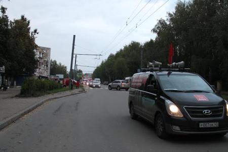 Республика Марий Эл. Коммунисты организовали автопробег в поддержку кандидата на должность Главы республики Марий Эл Сергея Мамаева