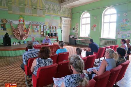 Тамбовская область. В Мордовском районе  прошли встречи кандидата-коммуниста А.И. Жидкова с избирателями
