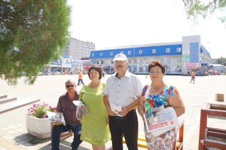 Краснодарский край. Активисты-агитаторы КПРФ работают в городах и станицах