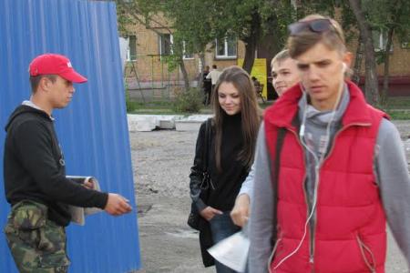 Кемеровская область. Акция "Красные в городе" прошла в городах Осинники и Новокузнецк!