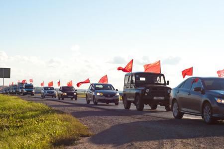 Коммунисты проводят агитпробег по Марий Эл