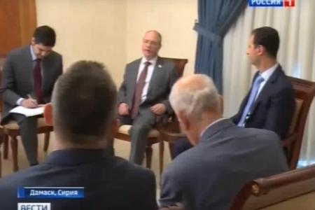 Встреча российских парламентариев с Башаром Асадом