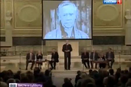 «Россия 1»: Председатель ЦК КПРФ Г.А. Зюганов на вечере, посвященном памяти В.Г. Распутина 