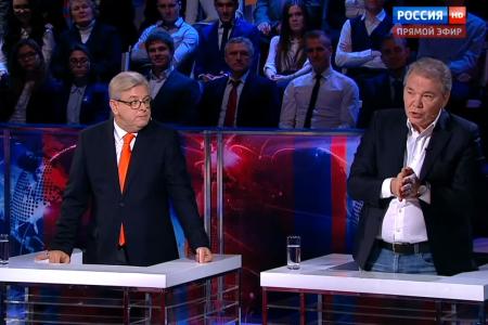 Депутат-коммунист Л.И.Калашников принял участие в программе "Вечер с Владимиром Соловьевым" на ТВ "Россия 1"