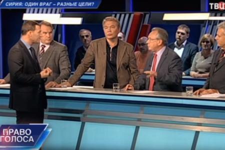 Л.И.Калашников принял участие в программе ТВЦ «Право голоса» на тему: «Сирия: один враг - разные цели»