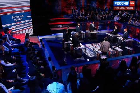 Депутат-коммунист Л.И.Калашников принял участие в программе "Вечер с Владимиром Соловьевым" на ТВ "Россия 1"