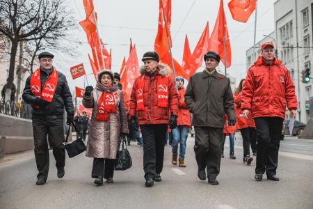 Ивановские коммунисты отметили годовщину Великого Октября
