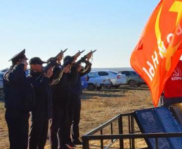 Открытие Памятника-обелиска в Малодербетовском районе Республики Калмыкия