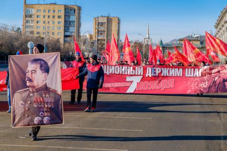 Красноярские коммунисты отметили 98-ую годовщину Великого Октября