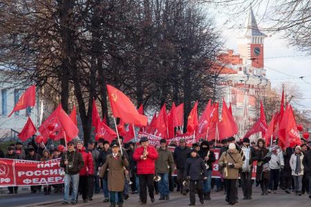 Празднование 98-й годовщины Великого Октября в Ульяновске