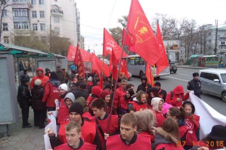 В городах и районных центрах Приморья отпраздновали 98-ю годовщину Великой Октябрьской социалистической революции