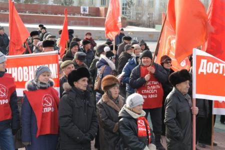 Забайкальский край. Коммунисты отметили 98-ую годовщину Великой Октябрьской революции   