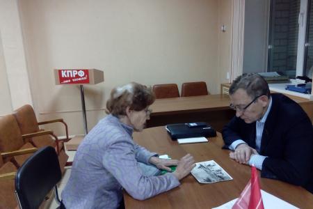 Владимир Поздняков провёл приём избирателей в Чите