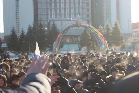 КПРФ приняла участие в массовом митинге дальнобойщиков в Тюмени