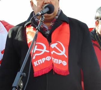 Алтайский край. Барнаульский горком КПРФ провел демонстрацию и митинг, посвященные 98-й годовщине Октябрьской Революции