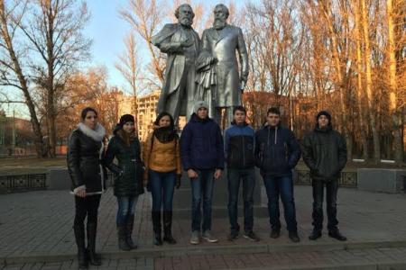 Белгородские комсомольцы отметили 195-летие Фридриха Энгельса