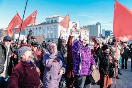 Коммунисты Донецкой и Луганской народных республик отпраздновали 98-ю годовщину Великой Октябрьской социалистической революции
