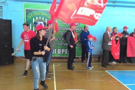 Амурская область. Команда КПРФ приняла участие в в турнире по мини-футболу на кубок мэра Белогорска