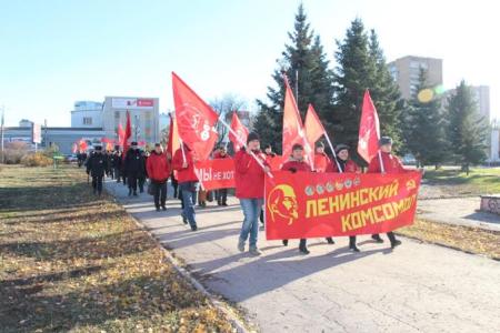 В Самаре состоялся торжественный митинг, посвящённый 98-й годовщине Великой Октябрьской социалистической революции