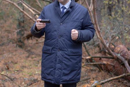 Автор законопроекта о противопожарной безопасности в лесах Олег Лебедев посетил зону радиоактивного загрязнения в лесном массиве Брянской области 