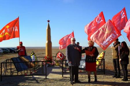Открытие Памятника-обелиска в Малодербетовском районе Республики Калмыкия