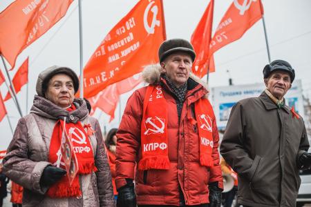 Ивановские коммунисты отметили годовщину Великого Октября
